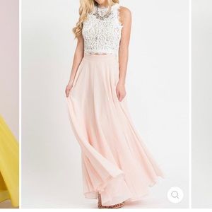 Morning lavender Petite Amelia Full Maxi Skirt MP